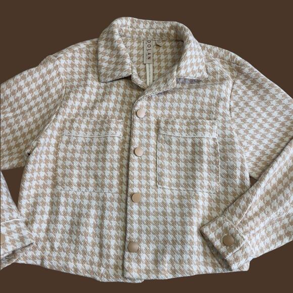 Anthropolgie Dolan Houndstooth Crop Jacket Medium - Picture 7 of 16